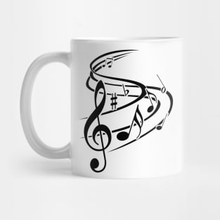 Music notes design Mug